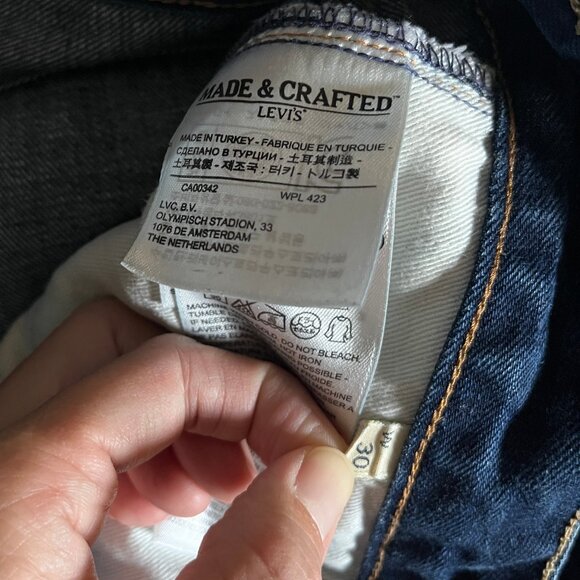 Levi's Made & Crafted Shuttle Selvedge Tapered Jeans - Men's Size 30*28 - Blue - Picture 11 of 13